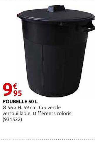 POUBELLE 50 L