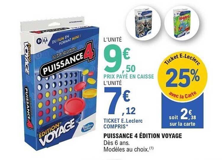 PUISSANCE 4 ÉDITION VOYAGE