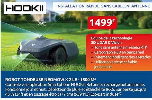 ROBOT TONDEUSE NEOMOW X 2 LE - 1500 M²