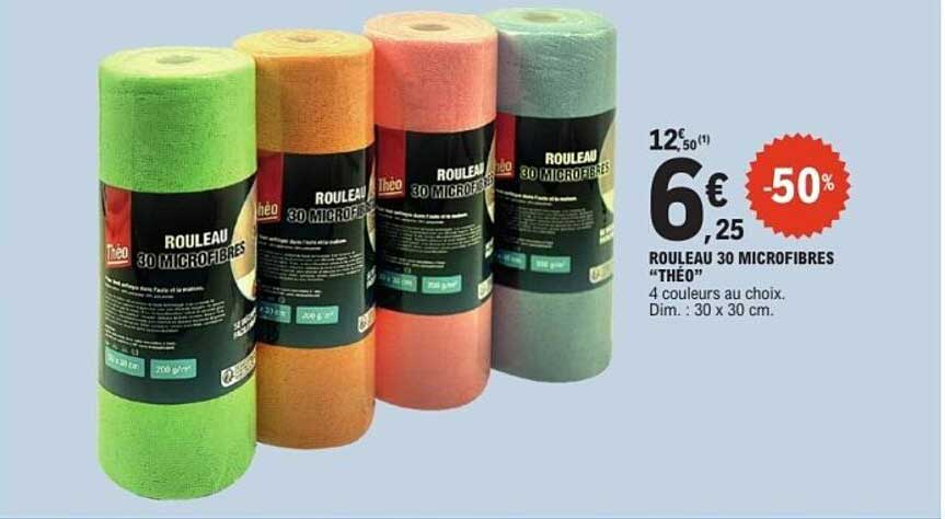 ROULEAU 30 MICROFIBRES "THÉO"