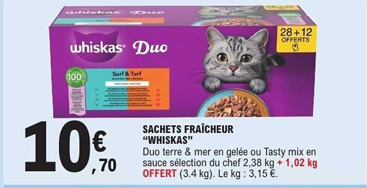 SACHETS FRAÎCHEUR “WHISKAS”