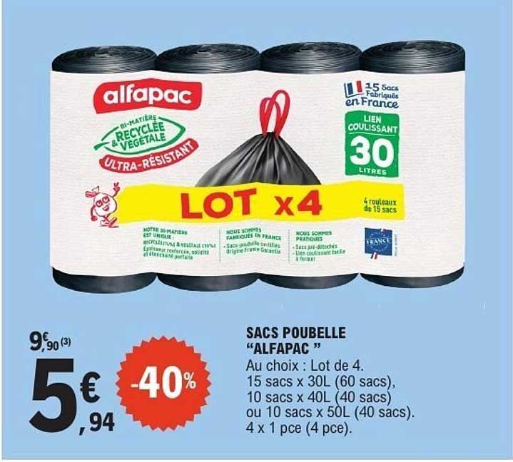 SACS POUBELLE "ALFAPAC"