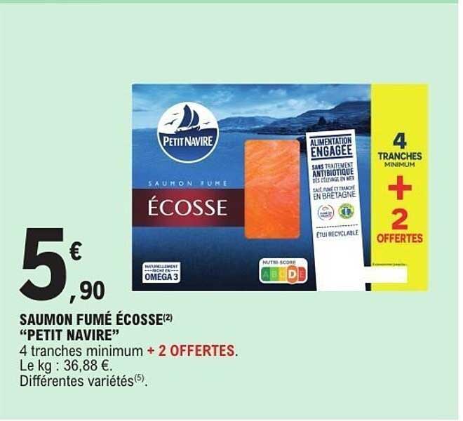 SAUMON FUMÉ ÉCOSSE “PETIT NAVIRE”