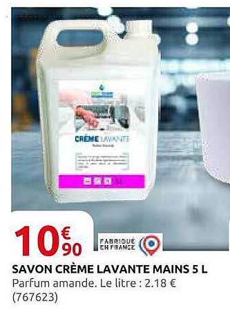 SAVON CRÈME LAVANTE MAINS 5 L