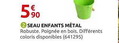 SEAU ENFANTS MÉTAL