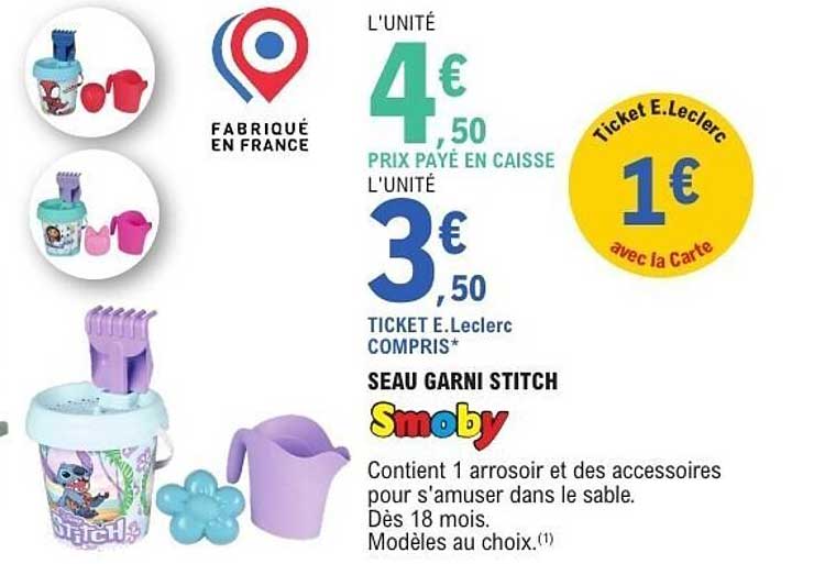 SEAU GARNI STITCH Smoby