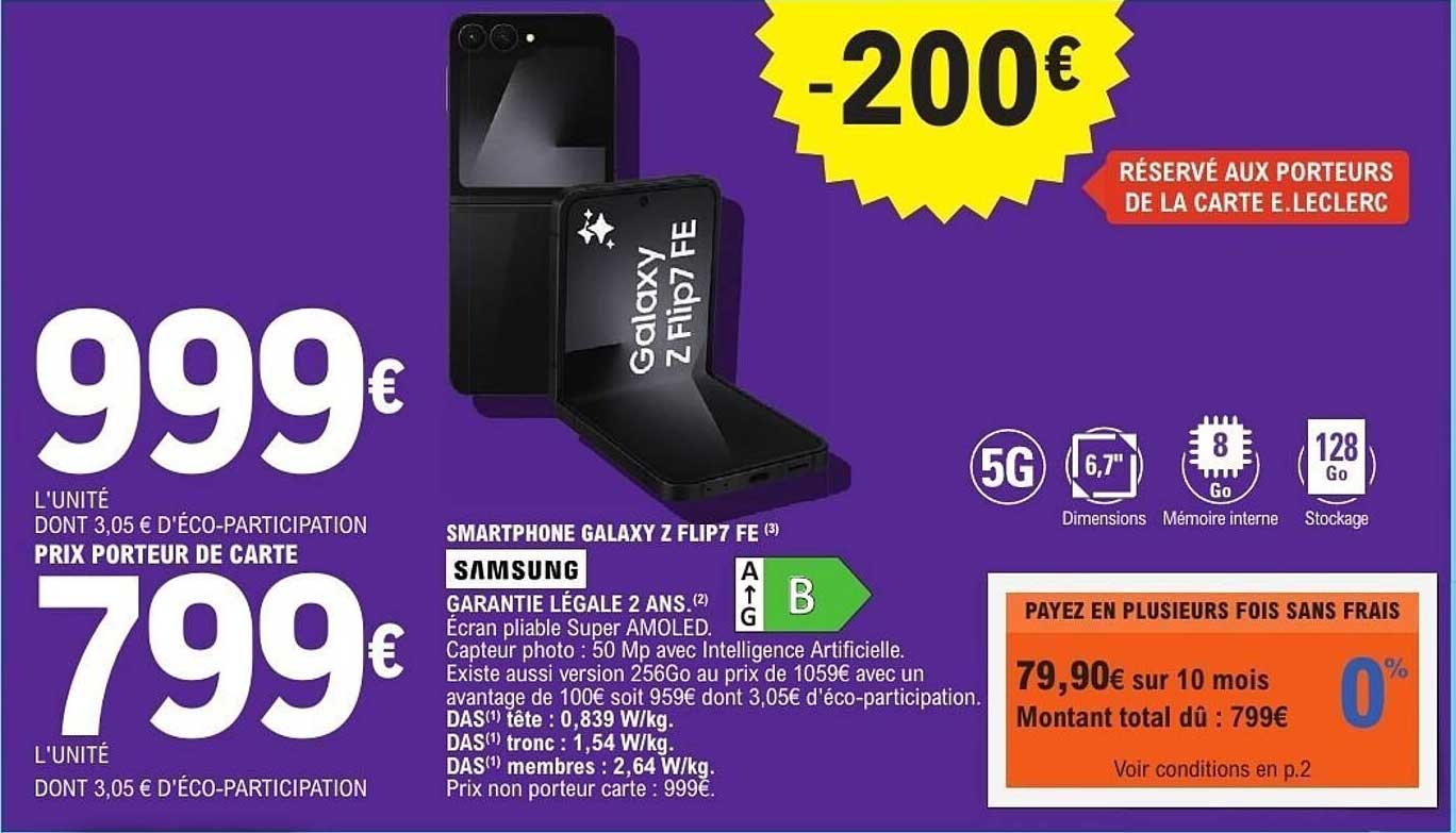 SMARTPHONE GALAXY Z FLIP7 FE