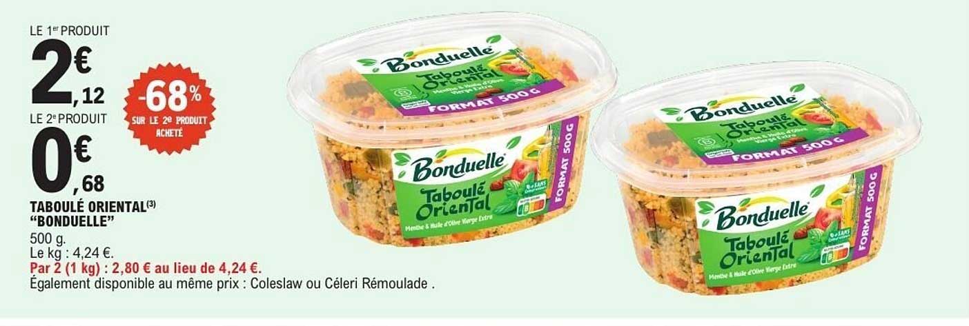 TABOULÉ ORIENTAL “BONDUELLE”