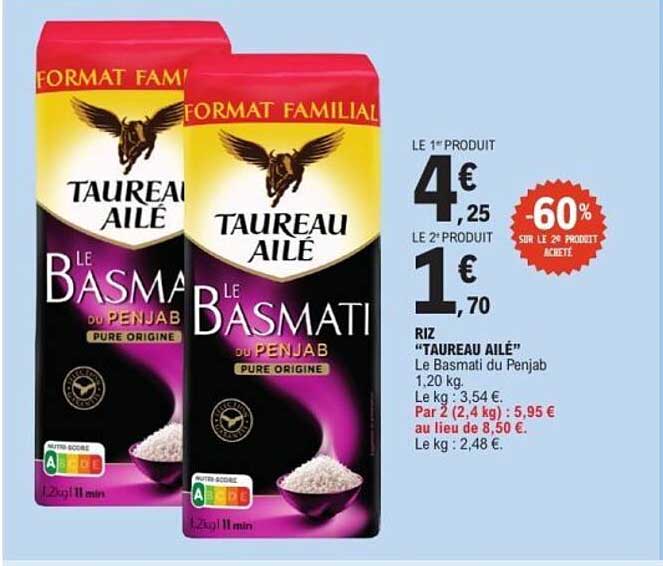 TAUREAU AILÉ Le Basmati du Penjab pure origine