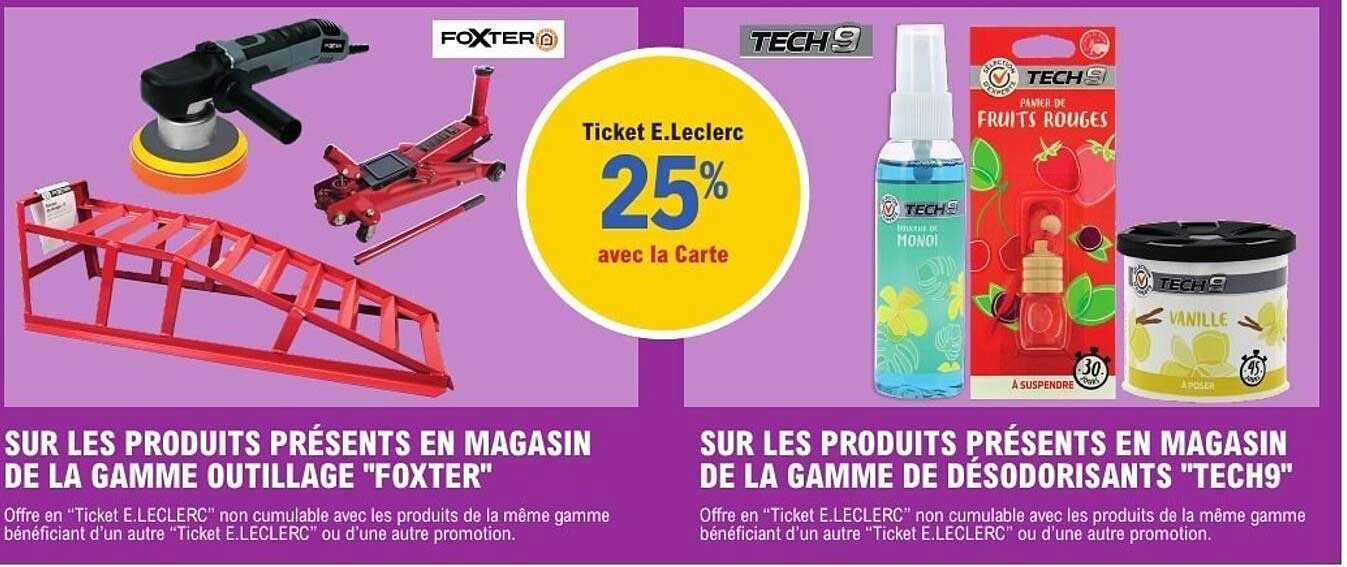 Ticket E.Leclerc 25% avec la Carte