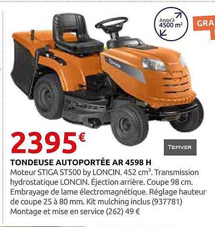 TONDEUSE AUTOPORTÉE AR 4598 H