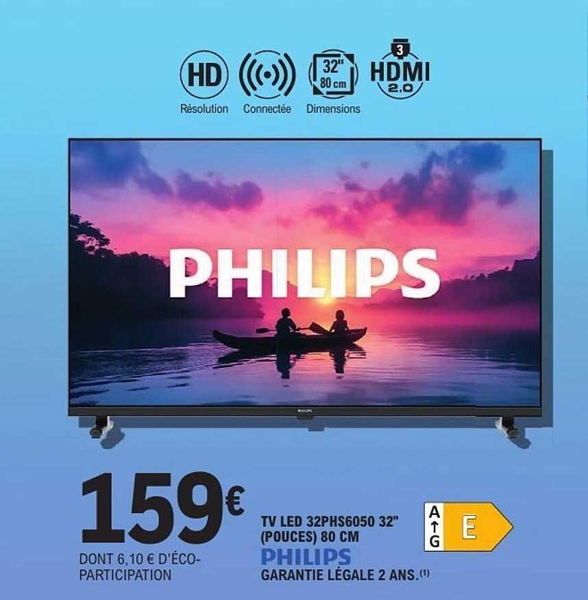 TV LED 32PHS6050 32" (POUCES) 80 CM PHILIPS