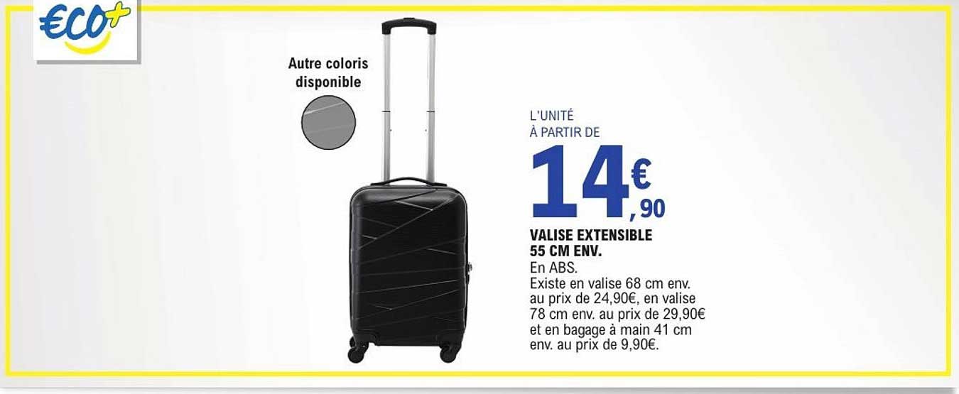 VALISE EXTENSIBLE 55 CM ENV.
