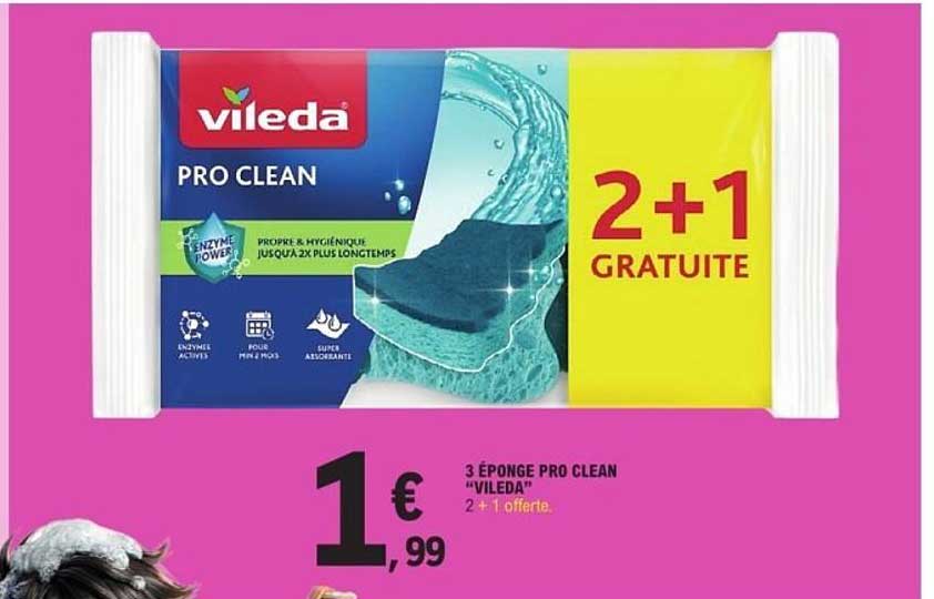 Vileda Pro Clean 2+1 gratuite
