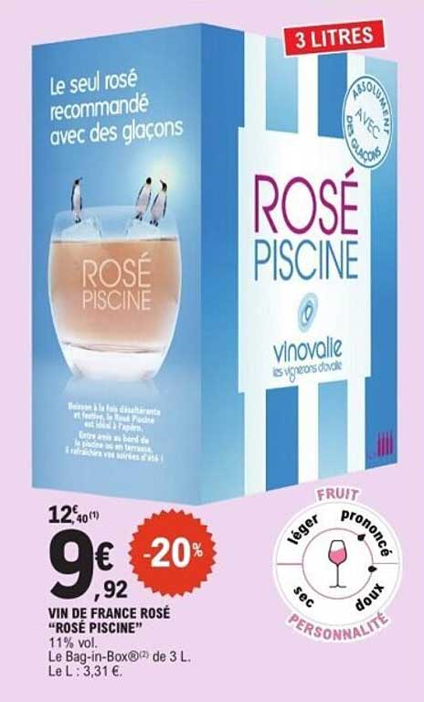 VIN DE FRANCE ROSÉ “ROSÉ PISCINE”