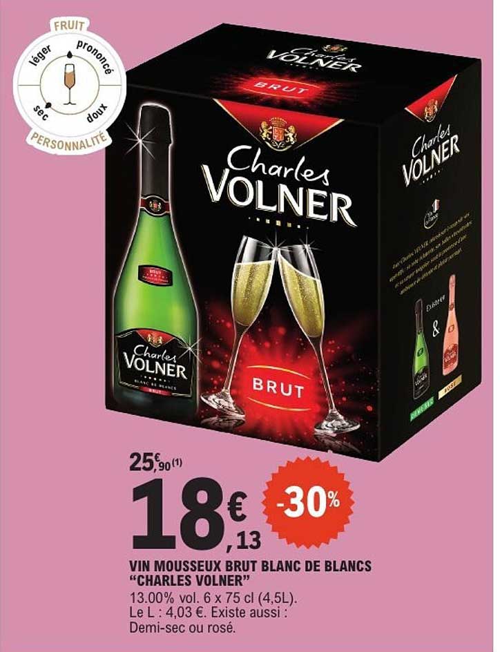 VIN MOUSSEUX BRUT BLANC DE BLANCS “CHARLES VOLNER”