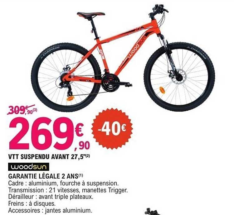 VTT suspendu avant 27,5"