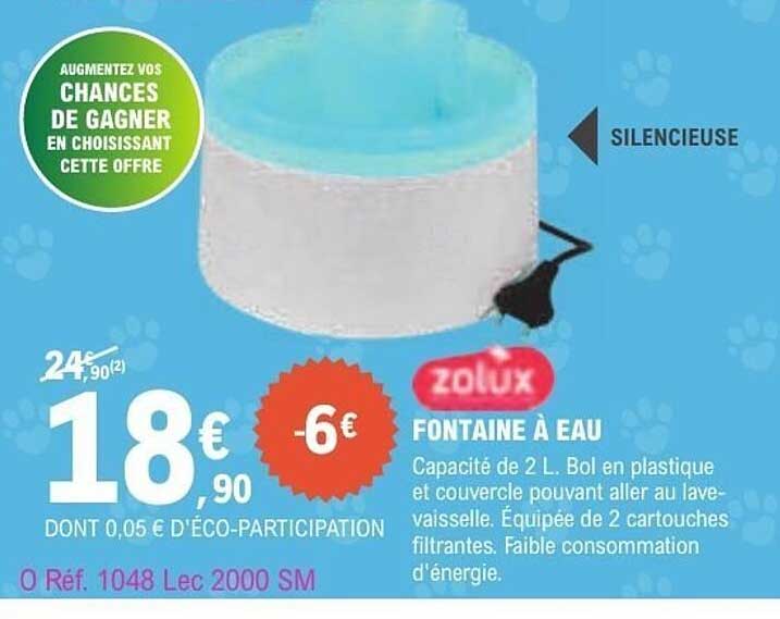 ZOLUX FONTAINE À EAU
