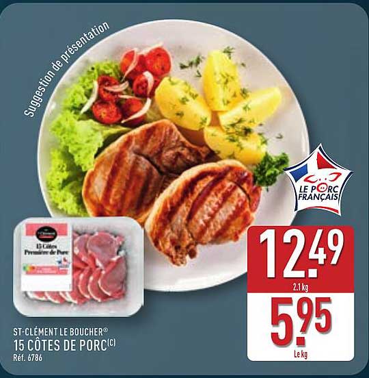 15 CÔTES DE PORC