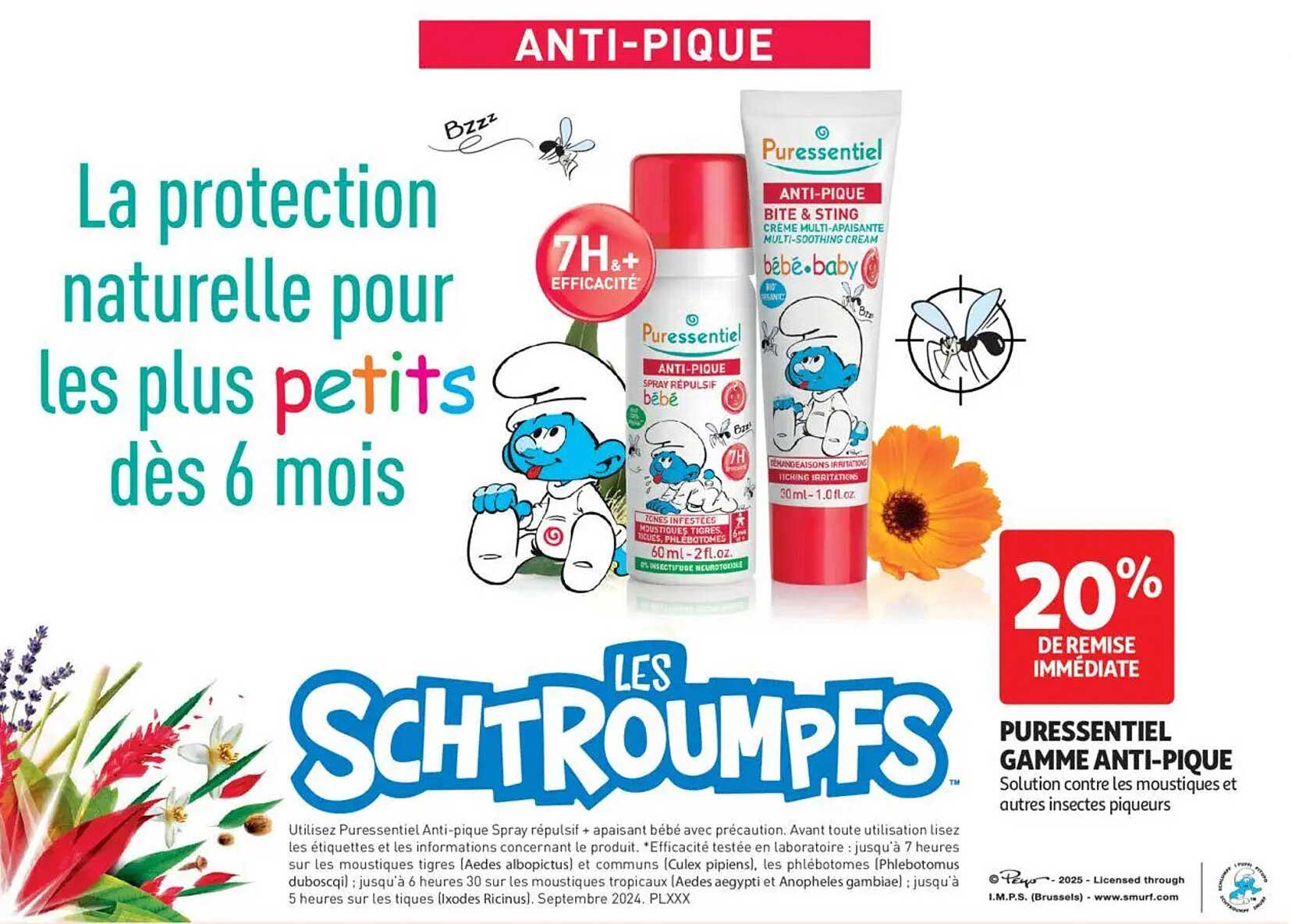 20% de remise immédiate sur la gamme Anti-Pique de Puressentiel
