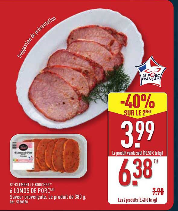 6 LOMOS DE PORC