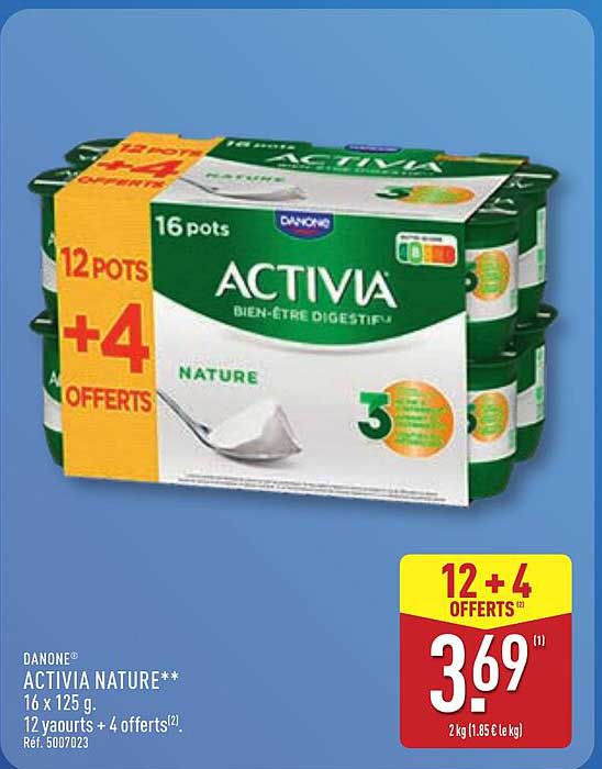 ACTIVIA NATURE 12 Pots + 4 Offerts