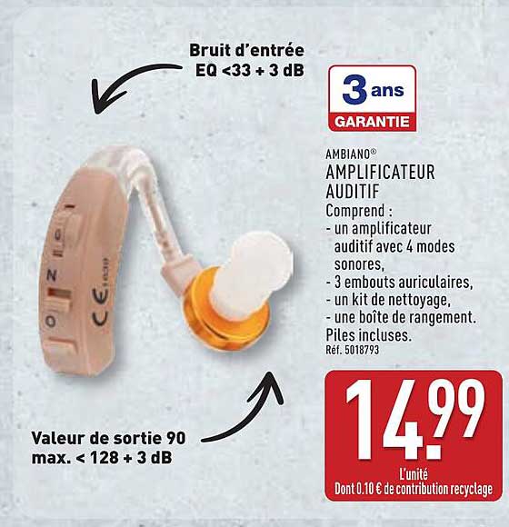 AMPLIFICATEUR AUDITIF AMBIANO®
