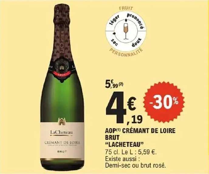 AOP Crémant de Loire Brut "Lacheteau"