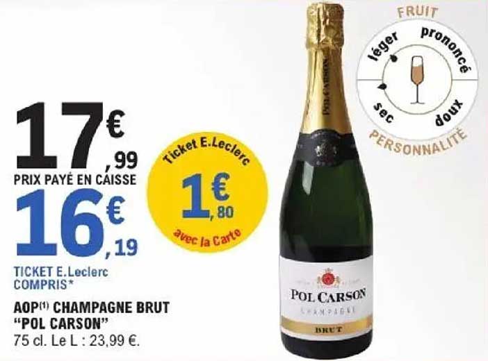 AOP(1) CHAMPAGNE BRUT “POL CARSON”
