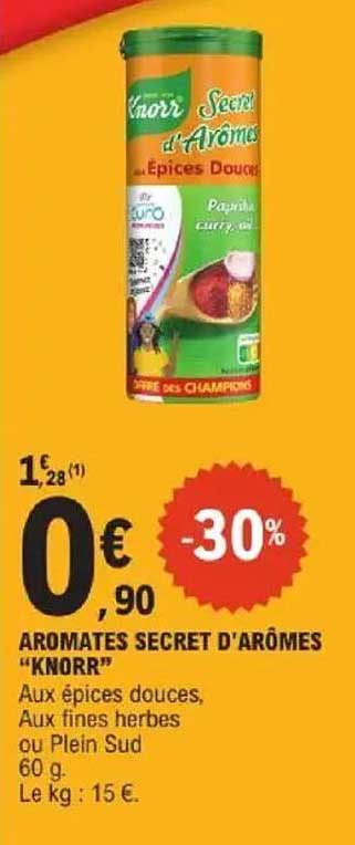 AROMATES SECRET D’ARÔMES "KNORR"