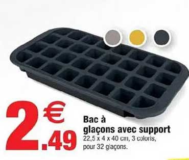 Bac à glaçons avec support