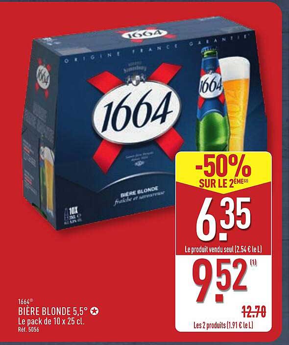 Bière Blonde 5,5° - Le pack de 10 x 25 cl