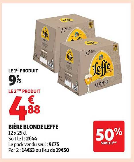 BIÈRE BLONDE LEFFE