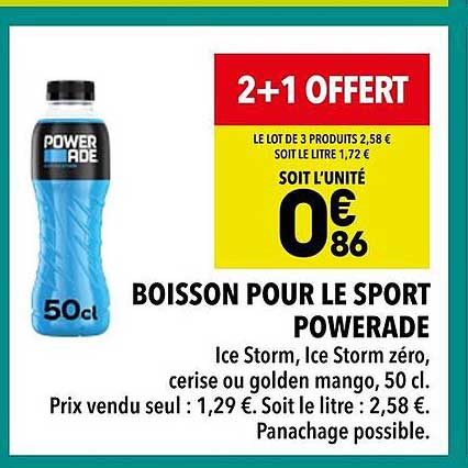 BOISSON POUR LE SPORT POWERADE
