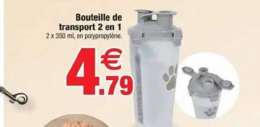 Bouteille de transport 2 en 1