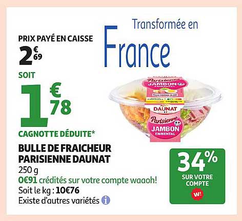 BULLE DE FRAICHEUR PARISIENNE DAUNAT