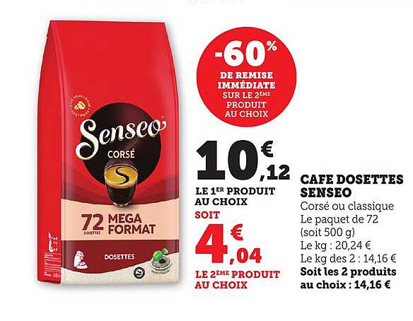 CAFE DOSSETTES SENSEO