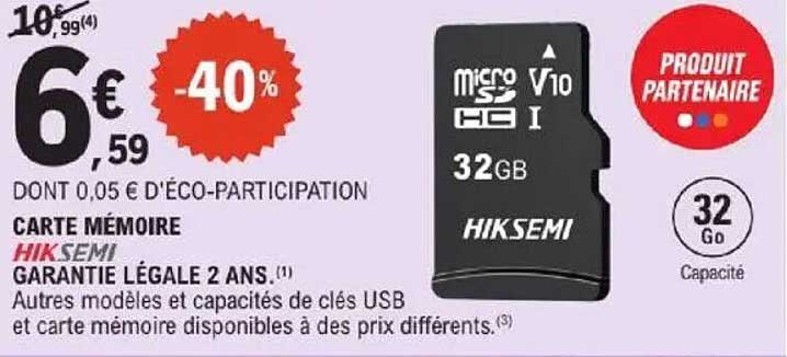 CARTE MÉMOIRE HIKSEMIS 32GB
