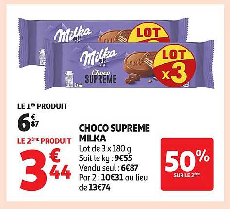 CHOCO SUPREME MILKA