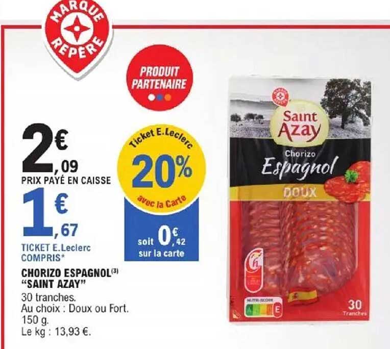 Chorizo Espagnol "Saint Azay"