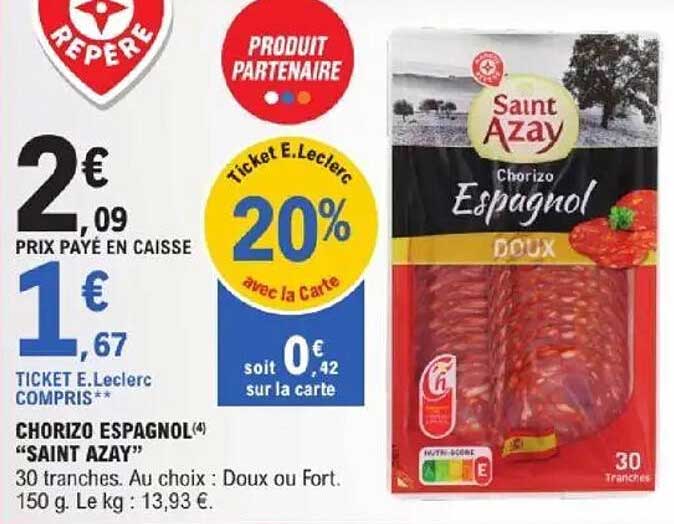 Chorizo Espagnol "Saint Azay"