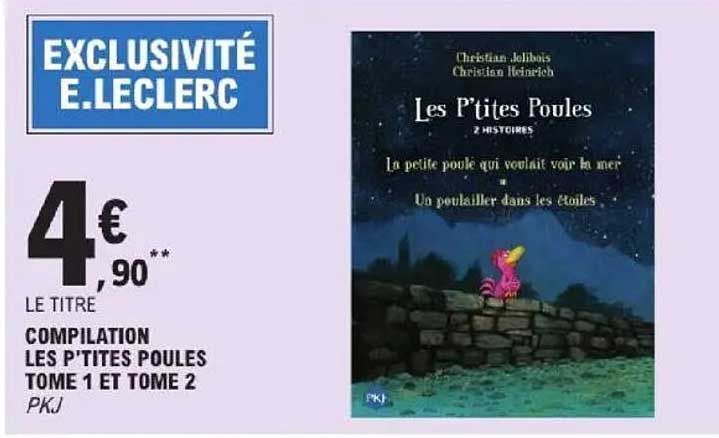 COMPILATION LES P'TITES POULES TOME 1 ET TOME 2