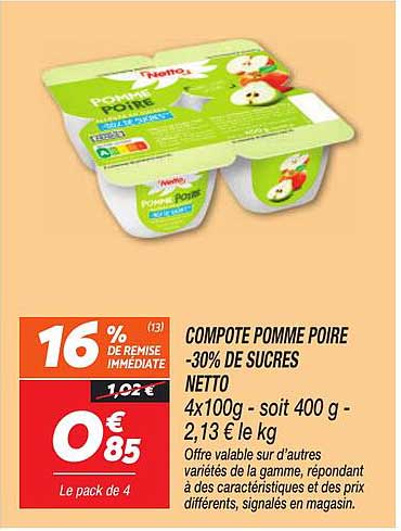 COMPOTE POMME POIRE