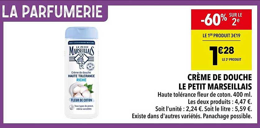 CRÈME DE DOUCHE LE PETIT MARSEILLAIS