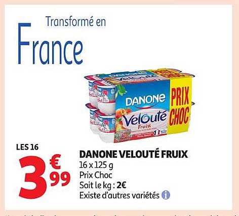 DANONE VELOUTÉ FRUITS