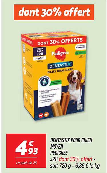 DENTASTIX POUR CHIEN MOYEN PEDIGREE