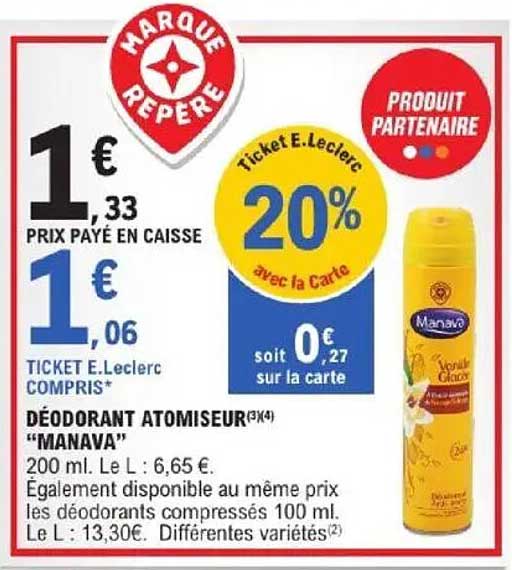 DÉODORANT ATOMISEUR "MANAVA"