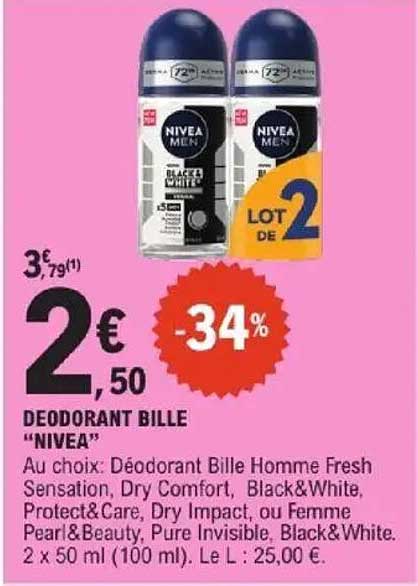 DEODORANT BILLE "NIVEA"