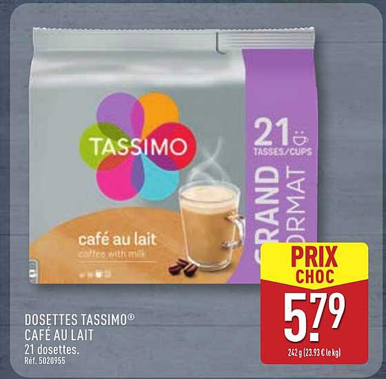 DOSSETTES TASSIMO® CAFÉ AU LAIT