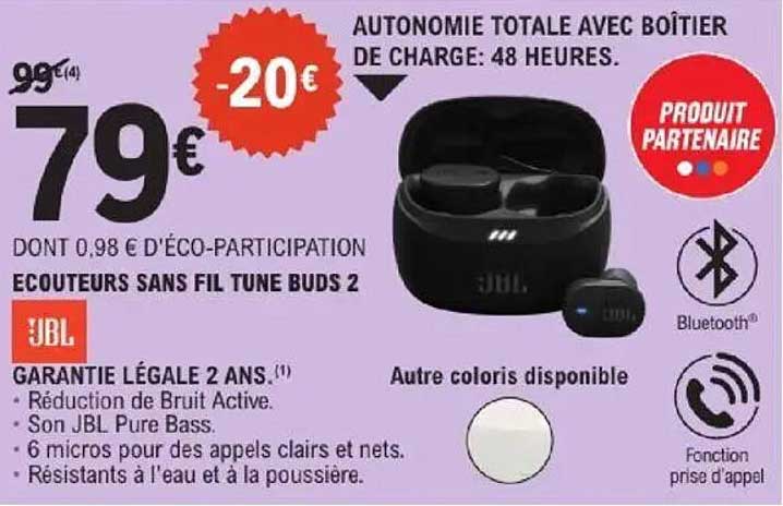 ECOUTEURS SANS FIL TUNE BUDS 2